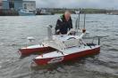 Swathe Services, a Hydrographic survey support company in Hayle, Cornwall UK ran what it calls the world’s first Multi-Beam Echo-Sounder training course using a remotely operated Unmanned Surface Vessel